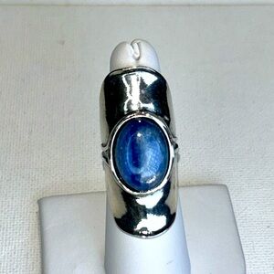 NWOT Passage to Israel Sterling Silver Genuine Kyanite Gemstone Designer Ring